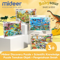 ReadyAUTO- Mideer Discovery Knowledge Puzzle Mainan Edukasi Pengetahuan Anak 3+