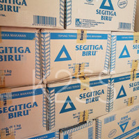 TEPUNG TERIGU SEGITIGA BIRU KEMASAN 1 KG PER DUS / DOS ISI 12 X 1 KG DISKON!