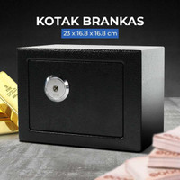 LESHP Brankas Mini Home Safe Deposit Box - 17E Safety Box Brankas Uang