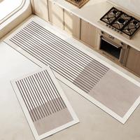 Kitchen Rug Super Absorbent Floor Mats Long Kitchen Rugs Soft Washable Carpet Anti Slip Rug Bathroom Entrance Doormat Diatomite
