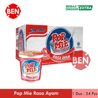 Pop Mie Rasa Ayam 1 Dus 24 Pcs Cup - Popmie Murah Grosir Terbaru