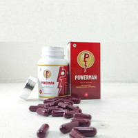 POWERMAN HERB4L obat kuat pria tahan lama original 100% KAPSUL BPOM