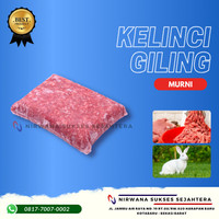 Jajanlengkap- DAGING KELINCI GILING MENTAH / MINCED RABBIT RAW FOOD (ANJING - KUCING