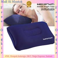 TaffSPORT Bantal Angin Travel Camping Inflatable Pillow 380x240mm - BAT23 Biru