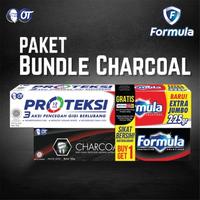 FORMULA PAKET PASTA GIGI CHARCOAL 160G FREE PASTA GIGI PROTEKSI 225G
