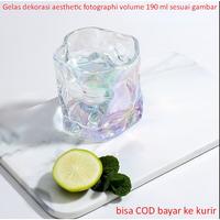 TITI Gelas dekorasi aesthetic fotographi volume 190 ml sesuai gambar