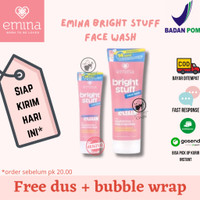 Emina Bright Stuff Face Facial Wash Pembersih Wajah 50ml & 100ml