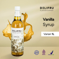 AyoMakan- Delifru Syrup Vanilla - Sirup Vanilla 1 Liter