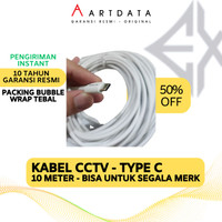 NURLAELAFARM EXTHETIC EK10C CABLE TYPE C CHARGE 10 METER, KABEL CCTV 10M NURLAELAFARM