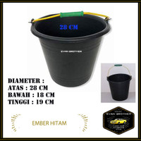 New Ember plastik hitam / ember cor pel timba air / Ember plastik hitam 18