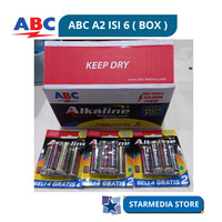Baterai ABC Alkaline A2 AA 4+2 / Baterai jam A2 1 box isi 12 card GROSIR |