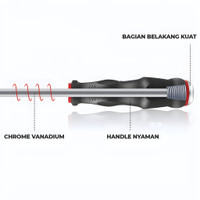 Obeng Plus Minus Obeng Ketok Magnet Anti Karat 4 Inch 100Mm 03810 04810 Murah New