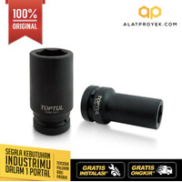 kunci Sock 3 4 DR. 6PT Flank Deep Impact Sockets 33mm TOPTUL KABE2433