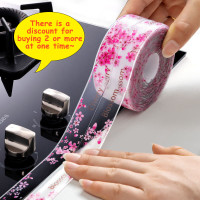 Lebar 38Mm untuk Kamar Mandi Aksesori Dapur Pita Penyegel Mandi Pancuran Pita Dempul Stiker Dinding Tahan Air Tepi Wastafel