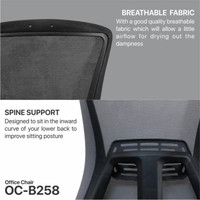 New Fantech Kursi Kerja Kantor OCB258 / OC-B258 Premium Office Chair GOJEK Best Quality Asli 100% Original