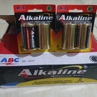 IKI  BATERAI/BATERY/BATTERAI ABC ALKALINE TYPE D LR20 1.5V STOCK TERBATAS
