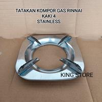Tatakan Tungku Kompor Gas Rinnai Kaki 4 Stainless Terbaru