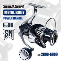 Seasir Contra Spinning Fishing Reel All Metal 2000-6000 5.2:1 Drag