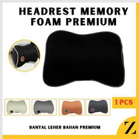 TERMURAH Bantal Leher Kepala Mobil ran Support BUSA LEMBUT NYAMAN MEMORYFOAM MEMORY FOAM PREMIUM READY STOCK