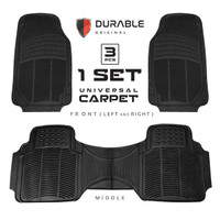 MERCEDES BENZ G 55 A 45 CLS 63 C 180 DURABLE Karpet Karet PVC 3 Pcs Comfortable Universal Beigie