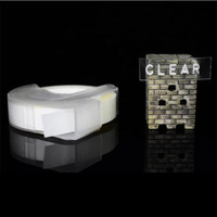 Master| LABEL DYMO EMBOSS CLEAR 9mm PANJANG 3meter