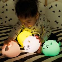 e soft children's gift LED touch light Christmas gift cartoon light LED night light cute Drop shipping