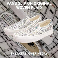 [GOJEK] VANS ORIGINAL SLIP ON WOVEN PLAID BNIB
