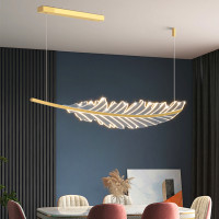 Nordic Led Plume Pendant Lights Dimmable Acrylic For Table Dining