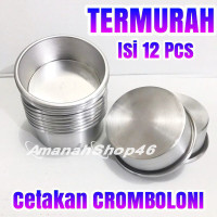 Loyang Bulat Mini Loyang Cetakan Cromboloni Bal Bal Bento Pancake 12 pcs Diameter 5cm 6cm 7cm 8cm 9cm 10cm tinggi 4cm dan 3cm