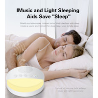 Portable Baby White Noise Machine USB Rechargeable Timed Shutdown Sleep Machine Baby Sleep Sound Player Night Light Noise Player