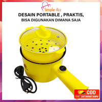 DO-C520 Panci Elektrik 2IN1 Dengan Keranjang Kukus Motif Bebek / Panci Mie Instan Listrik Serbaguna / Panci Kukus