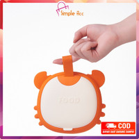DO-C902 Kotak Makan Anak Bentuk Crab Set Sendok Garpu Gunting Kids Lunch Box / Rantang Makan Kotak Makan Siang Bento Tempat Makan Lucu