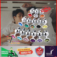 baruuuu BISA FAKTUR Promo !!! Butt Plug Metal Anal Bdsm Bead ytoy Alat Kesehatan Pria Paket Isi 3
