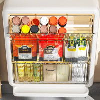 Multi Grid Coffee Capsule Holder Stand Drawer Practical Tea Bag