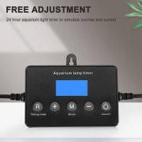 Smart LED Aquarium Light Timer Controller Dimmer Fish Tank Light
