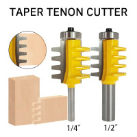 Pemotong Tenon, 1 buah 6.35mm pegangan atau 12.7mm pegangan lancip