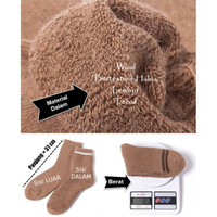 Kaos Kaki Winter Pria Cowok Kaos Kaki Wool Bulu Domba Tebal Hangat CX