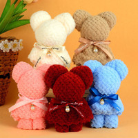 Wedding Business Gifts Face Towel Bear Towel Gift Bags Home Coral