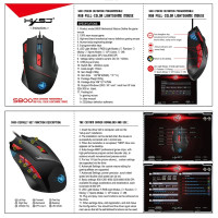 6000 Dpi Mechanical Game Mouse With Cable For Gamer Computer Lapt