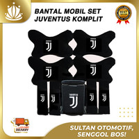 C183 Paket Hemat Bantal Mobil Juventus Aksesoris Mobil Juve Paket A183