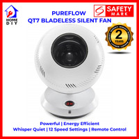 Pureflow QT7 Quiet Turbo Bladeless Fan - Powerful, Efficient, Whisper