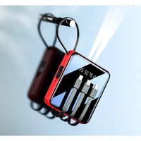 Macaron Fast Charging Power Bank Cable Powerbank 20000 Mah 5 In 1