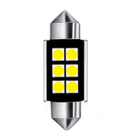 100pcs Festoon 31mm 36mm 39mm 41mm C5W C10W 6 SMD 3030 LED Auto Bulbs