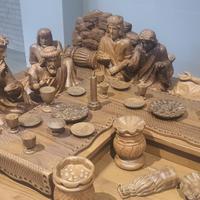 UKIRAN KAYU JATI PERJAMUAN KUDUS LAST SUPPER TUHAN YESUS TERMURAH