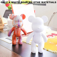 Fluid Bear Sculpture DIY Handmade Bearbrick Doll Ornaments Violent