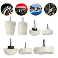 7 Pcs Polishing Wheel Buffing Wheels Drill Kit Car White Cloth Pad