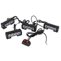 Car Middle Grid Flashing Lights 12V24V Emergency Flashing LED Strobe