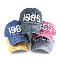 Topi Baseball 1985 Fashion Jeans Hat Casual Sport Pria Wanita A15