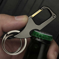 BISA COD Gantungan Kunci Carabiner Pisau Mini Pembuka Tutup Botol EDC
