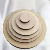 1-20CM Multisize Wood Slices Discs Wood Heart Love Blank Unfinished